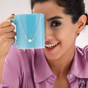 PRAO Collar de cuentas de marfil antideslustre Colección de collares de cuentas finas - Product Image 1