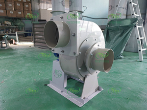 Ventilador Centrífugo de Extracción PP de 0.75kW de Accionamiento Directo para Tratamiento de Gases Residuales - Product Image 1