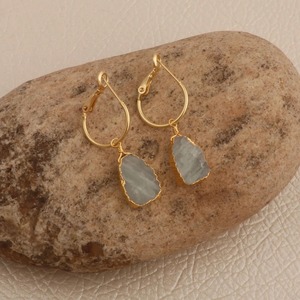 Boucles d'oreilles pendantes en pierre naturelle plaquées or 18 carats, forme goutte d'eau en argent 925, style bohème, bijoux pour femmes à porter au quotidien - Product Image 3