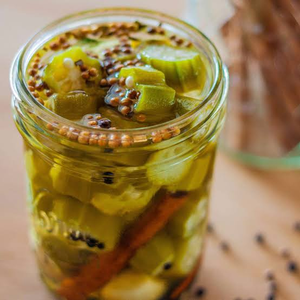 VIETNAM FACTORY Canned Whole Okra 14.5 Oz Glass Jar in Salt Water for Distributor - Product Image 5