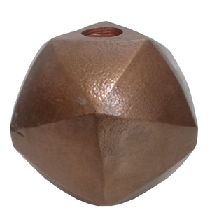 Bougeoir en cuivre Antique et en aluminium, décor de noël, Design de luxe, support de bougie Design moderne, fait à la main, personnalisé, 1 pièce - Product Image 1