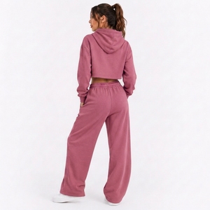 Womens Soft Casual Matching <b>Set</b> Relaxed Long Sleeve Top And Comfortable Pants For All Season Everyday Wear - Product Image 2