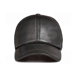 Chapeaux en cuir pour hommes, respirants, doux, style baseball, décontractés, haute qualité, pour sports de plein air, mode, logo personnalisé, fournisseur OEM en gros - Product Image 2