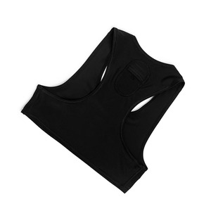 Gilets d'entraînement de football pour hommes de qualité supérieure, tissu extensible en spandex/polyester, couleur noire, gilets de protection thoracique pour adultes - Product Image 4