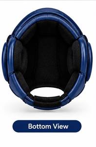 Protège-tête de boxe bleu à face ouverte avec protection des oreilles pour l'entraînement au MMA et au kickboxing - Product Image 4