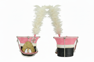 Ceremonial Feather Plumed Band <b>Hat</b> Custom Parade Uniform <b>Cap</b> Decorative Performance Headwear for Events Formal Custom Logo <b>Hats</b> - Product Image 5