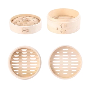 Cesta Vaporera de Bambú Premium Sostenible, de Alta Calidad, Ecológica y en Tendencia, para Restaurantes, Venta al por Mayor - Product Image 1