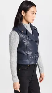 PU Leather Black <b>Short</b> <b>Jacket</b> for Women Autumn <b>Sleeve</b> Outdoor Coat Female Long <b>Sleeve</b> Outdoor <b>Jacket</b> - Product Image 2