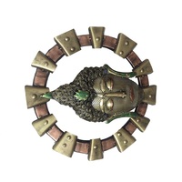Artesanía de Buda en Hierro de Diseño Tradicional de Alta Calidad, Decoración de Pared para el Hogar, Ecológica, Lista para Comprar