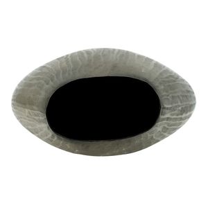 9.5x5.5x12\" Aluminum Layered Chisel Oval Table <b>Vase</b> Elegant Oval <b>Vase</b> with <b>Unique</b> Design - Product Image 6