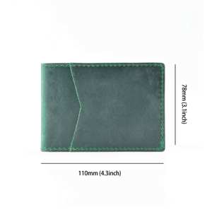 AIGUONIU - Funda para Licencia de Conducir Hecha a Mano en Cuero Crazy Horse, Tarjetero con Diseño Antiguo y Conciso - Product Image 5