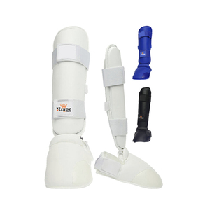 Espinilleras de Cuero Ajustables a Precio de Fábrica, Ligeras, para Boxeo y Artes Marciales, Protección Profesional, Cierre de Velcro - Product Image 2