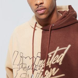 Sweats à capuche pour hommes sweat à capuche en coton mélangé avec logo sérigraphié personnalisé pour hommes sweat à capuche pour hommes pull à capuche à double panneau - Product Image 2