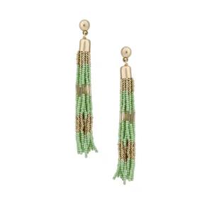 Pendientes de botón étnicos bohemios de cuentas de semillas, los más vendidos, hechos a mano, joyería llamativa para niñas y mujeres, disponibles al mejor precio - Product Image 2