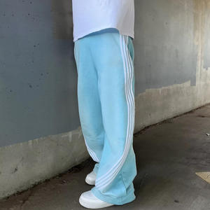 กางเกงผู้ชายแห้งเร็ว ทรงตรง ลายทาง เอวยางยืด รับผลิตแบบ OEM ไม่หดตัว คุณภาพดีที่สุด ไซส์ใหญ่ ทรงขาบาน - Product Image 4