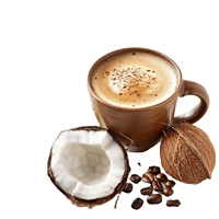Produsen langsung grosir 25kg/tas rasa kopi instan susu kelapa sampel gratis kacang Mellow tidak ditambahkan pewarna makanan