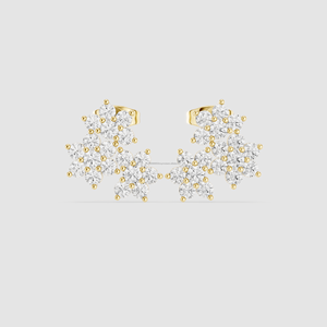 Pendiente de Plata de Ley 925 de lujo a la moda fina para mujer, pendientes de tuerca con estilo a la moda - Product Image 4
