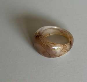 Modern Green Jade Cocktail <b>Ring</b> Unisex <b>Statement</b> Band Natural Stone Fashion Jewelry Daily Wear Gift - Product Image 5