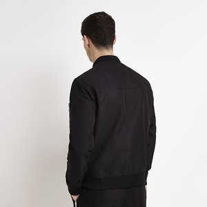 2026 High Quality Lightweight Polyester Bomber <b>Jacket</b> for Men OEM Custom Logo Stand Collar Winter Bomber <b>Jacket</b> - Product Image 6
