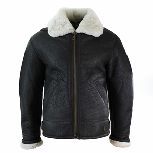 2026 New Arrive <b>Mens</b> Leather <b>Fur</b> <b>Jacket</b> Luxury Winter Fashion High Quality Export Supplier Custom Logo Branding - Product Image 1