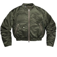 Veste de baseball unisexe personnalisée, imperméable, coupe-vent, col montant, style bomber, légère, pour l'entraînement, avec logo frontal
