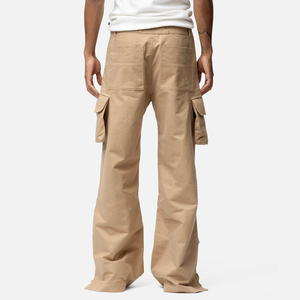 Pantalon Cargo Jogger Décontracté pour Hommes, Couleur Unie, Taille Mi-Haute, Coupe Ample, avec Revers, pour Jeunes Hommes - Vente en Gros - Product Image 6