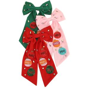 Lindo lazo para el cabello con cuentas, accesorio para niñas y adolescentes, hecho a mano por artesanos, lazo para el cabello bordado con cuentas de semillas. - Product Image 3