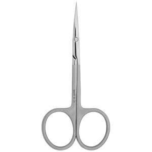 Tijeras para Uñas Pequeñas de Acero Inoxidable de 4.5 Pulgadas, Hojas Curvas Afiladas para Belleza, Corte de Pelo Facial, Pestañas, Cejas, Maquillaje - Product Image 3
