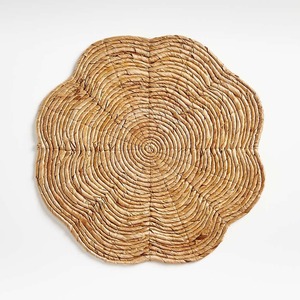 Hot Selling 2026 Natural Rattan Charger Plates Customize Sizes Variety of Colors Handmade Rattan <b>Placemat</b> for Table Deco - Product Image 5