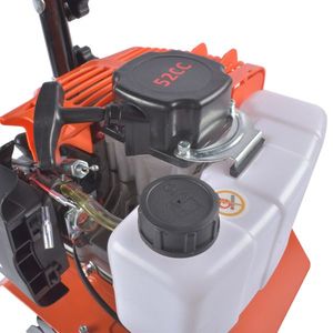 Motozappa a Benzina 52CC a 2 Tempi con 4 Denti Frontali Regolabili per Coltivazione del Terreno in Giardino e Prato - Product Image 4