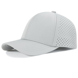 Gorra de béisbol de secado rápido para hombre, transpirable, con malla cortada a láser, deportiva, con visera curva, ajustable, con cierre a presión, para correr y entrenar al aire libre. - Product Image 2