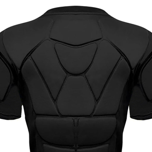 American Football <b>Padded</b> Compression Shirt Youth Adult Shock Absorbing Protective Sports Base Layer Top compression Shirts - Product Image 2
