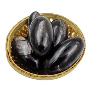 Hypersthene Shiva Lingam Shaped Crystal Palm Stone Healing Quartz Gemstone Chakra Reiki Gifts Home Decor Wholesale Best Price