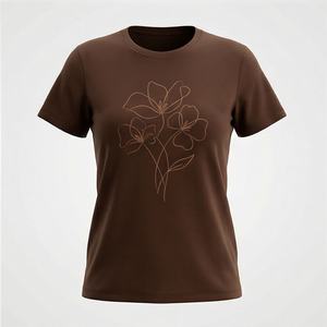 Camiseta de Manga Corta de Secado Rápido para Mujer, Camiseta Ligera para Mujer, Precio al por Mayor, Camiseta para Mujer con Color Personalizado, Moda de Verano - Product Image 1