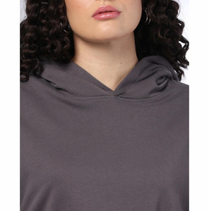 Sweat à capuche décontracté pour femme grande taille 2026, respirant, brodé, imprimé numériquement, 100 % coton molletonné, coupe-vent, hiver - Product Image 4