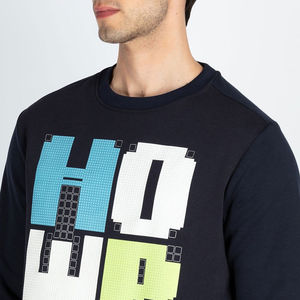 Sweat-shirt col rond en coton lourd style vintage, 100 % coton jersey, avec logo personnalisé, imprimé hiver pour homme – Vente en gros - Product Image 6