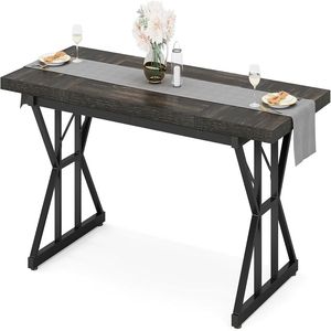 Tavolo da Pranzo Rettangolare in Legno Stile Minimalista per Cucina, Soggiorno o Sala da Pranzo - Product Image 5
