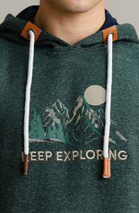 Sweat-shirt à capuche pour homme personnalisé OEM, imprimé, décontracté, en molleton de coton, avec poche kangourou, respirant, de qualité supérieure - Product Image 5