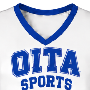 Haut d'uniforme de cheerleading bleu roi sans manches, col en V, pour compétition de danse d'équipe, entraînement et vêtements de sport - Product Image 5