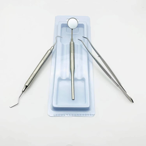Customized size 3 Pcs Stainless Steel Dental Pick Tools Set Plaque Remover Scaler <b>Teeth</b> <b>Whitening</b> Oral Care Surgical dental Kit - Product Image 5