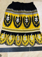 Falda Informal de Estilo Vintage en Algodón/Poliéster para Uso Diario con Diseño de las Islas de Micronesia del Pacífico, de Secado Rápido y Antiarrugas