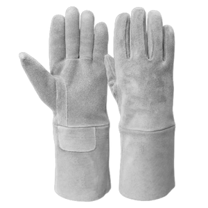 Gants de travail en cuir de vachette pleine fleur haute performance, résistants, protection des mains pour la sécurité industrielle, antistatiques, antivibrations - Product Image 2