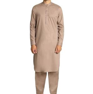 Modern Slim Fit <b>Men</b> Shalwar Kameez Plain Design Custom Size <b>Kurta</b> Suit Bulk Wholesale Manufacturer 2026 - Product Image 1