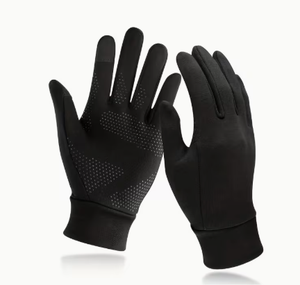 Gants d'équitation bleu clair et blanc pour femmes, coupe régulière, fermeture à crochets et boucles, accessoires équestres légers et respirants - Product Image 1