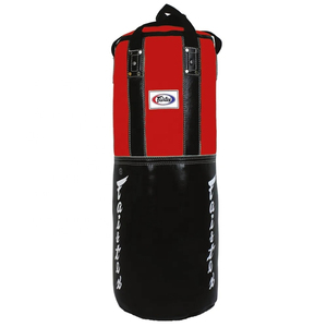 Fair tex <b>Boxing</b> Training Bag Red Black PU Durable Sand Filled Lace-up Closure Adult Use Made With Premium Quality Leather - Product Image 1