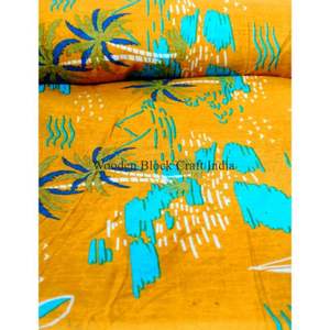 Tela de Algodón India Estampada a Mano para Decoración del Hogar, Cortinas y Fundas - Tela de Algodón Suave para Niños, Regalo Personalizado - Product Image 3