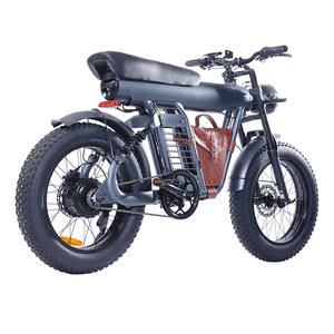 Moto électrique/fatbike/cyclomoteur/vélo de 20 pouces à pneus larges pour usage sur neige, plage et montagne, design rétro - Product Image 5
