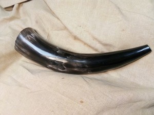 แตรควายสีดำขัดเงาหลายขนาดแตรเป่าไวกิ้งแตรสงคราม - Product Image 3