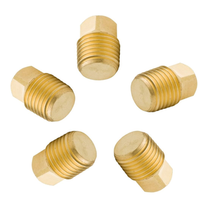 Tapón de Tubería Cuadrado Externo Métrico de Latón de Alta Calidad con Rosca de Precisión y Acabado Duradero - Product Image 1