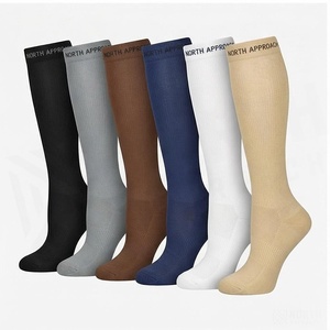 NORTH APPROACH <b>Knee</b> <b>High</b> <b>Socks</b> Solid Color Breathable Spandex Polyester Adult Casual Daily Wear Summer - Product Image 3